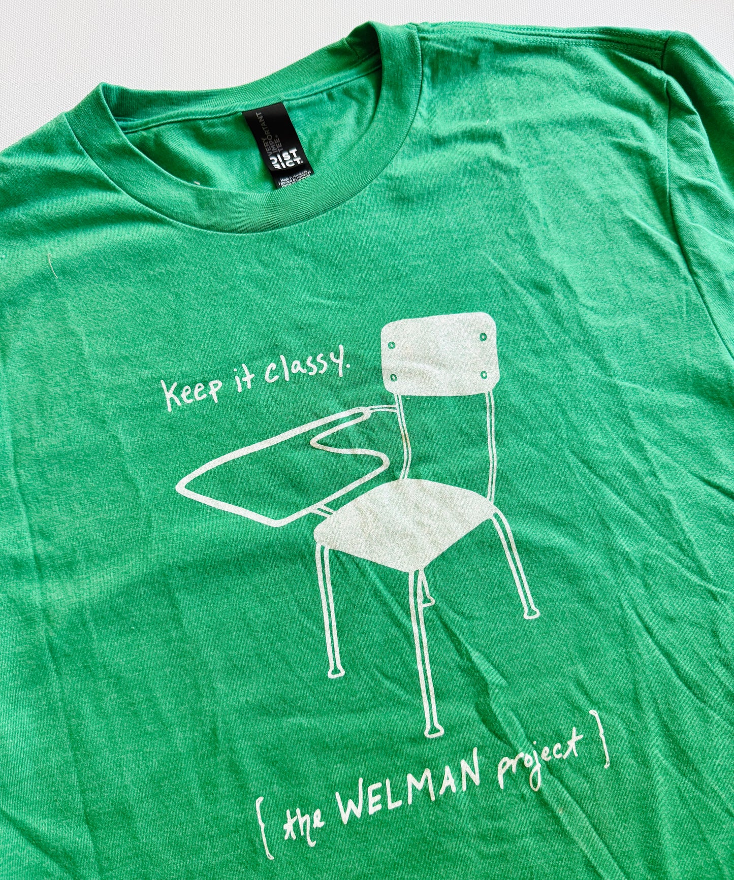 Keep It Classy Shirt - Green with White