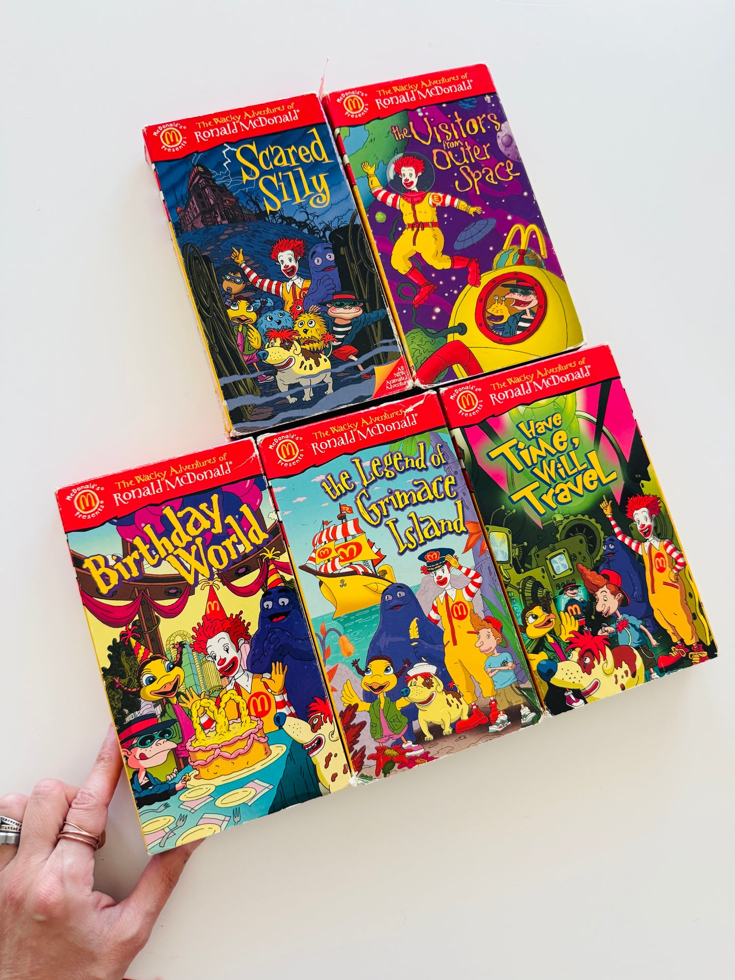 The Wacky Adventures of Ronald McDonald VHS set of 5