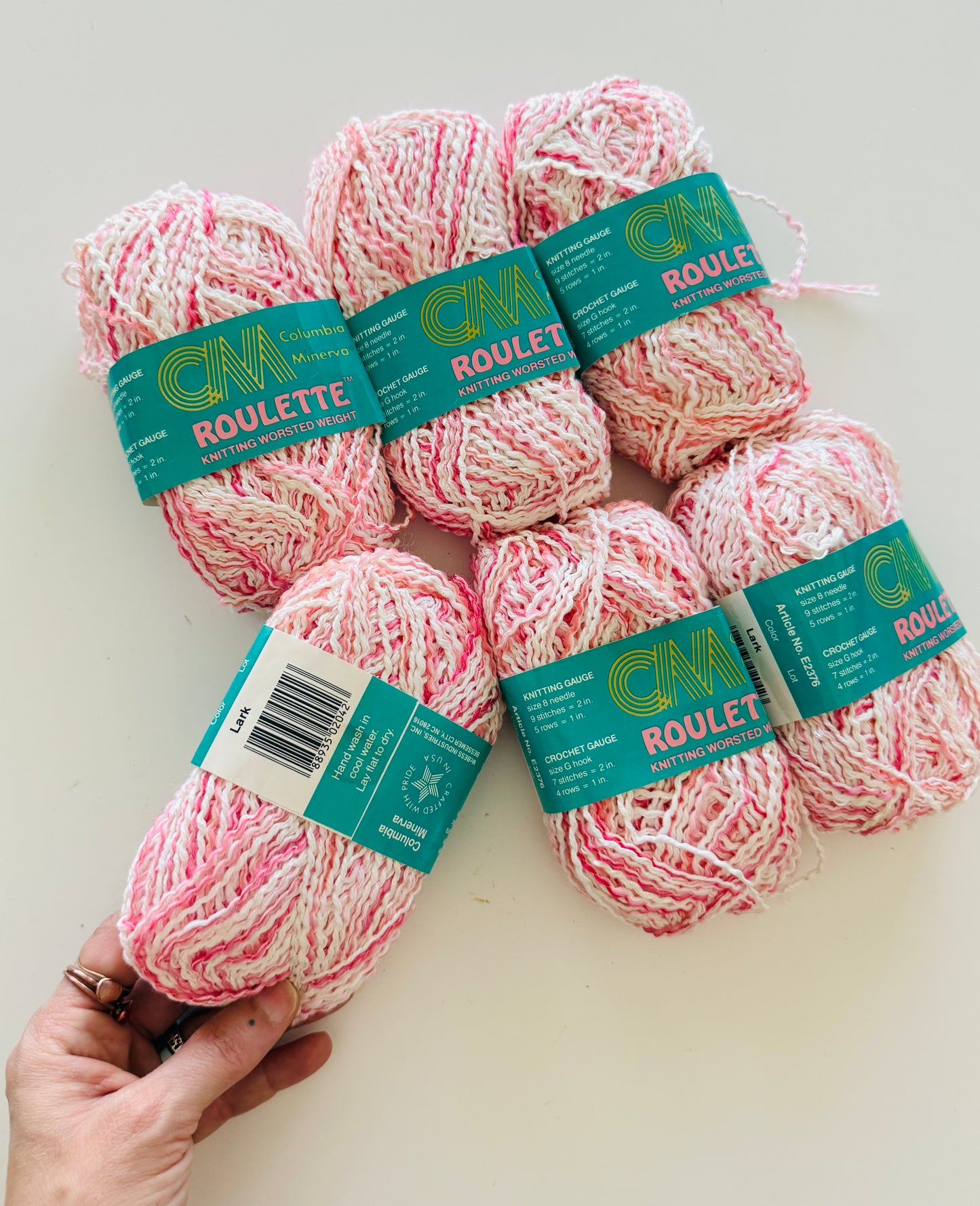 CM Roulette Worsted Yarn- LARK set of 6