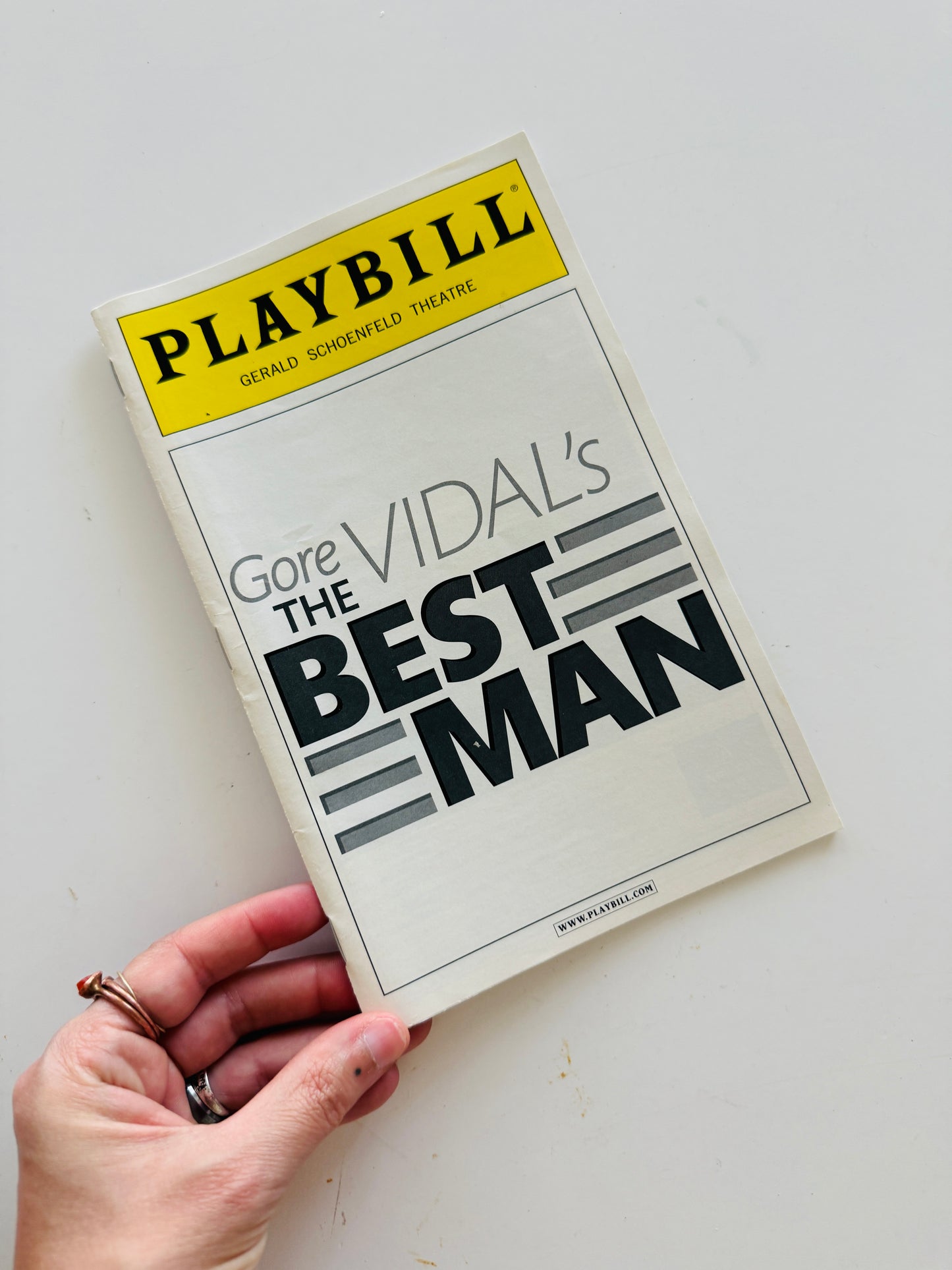 Gore Vidal’s The Best Man Playbill - Creative Reuse