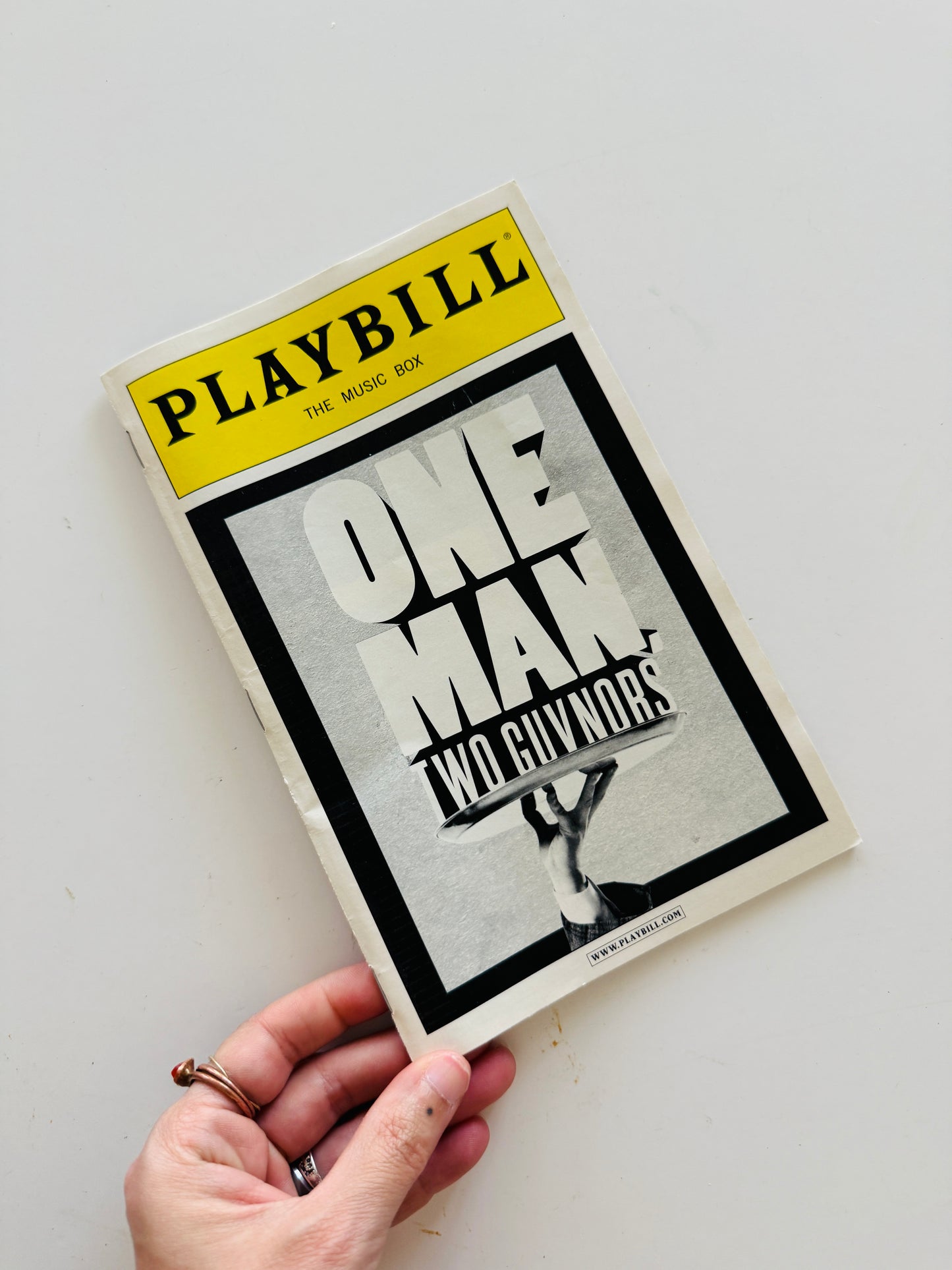 One Man Two Guvnors Playbill - Creative Reuse