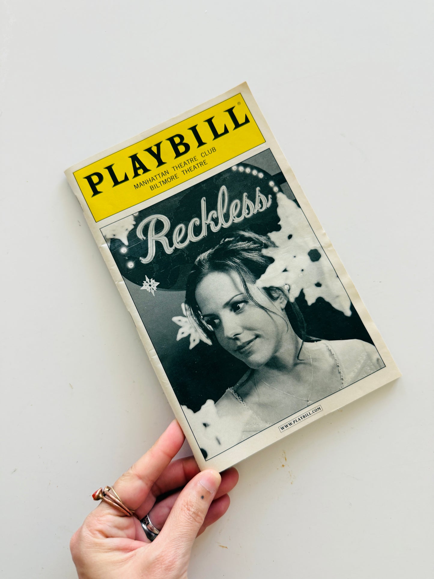 Reckless Playbill - Creative Reuse