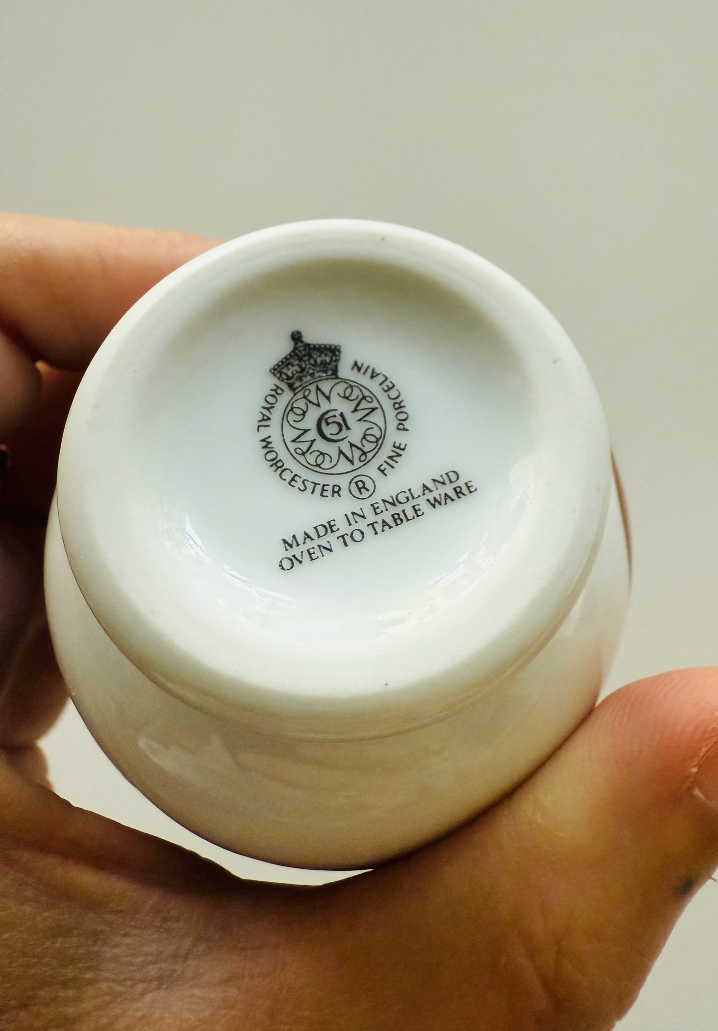 Vintage Royal Worcester Porcelain Egg Coddler Set