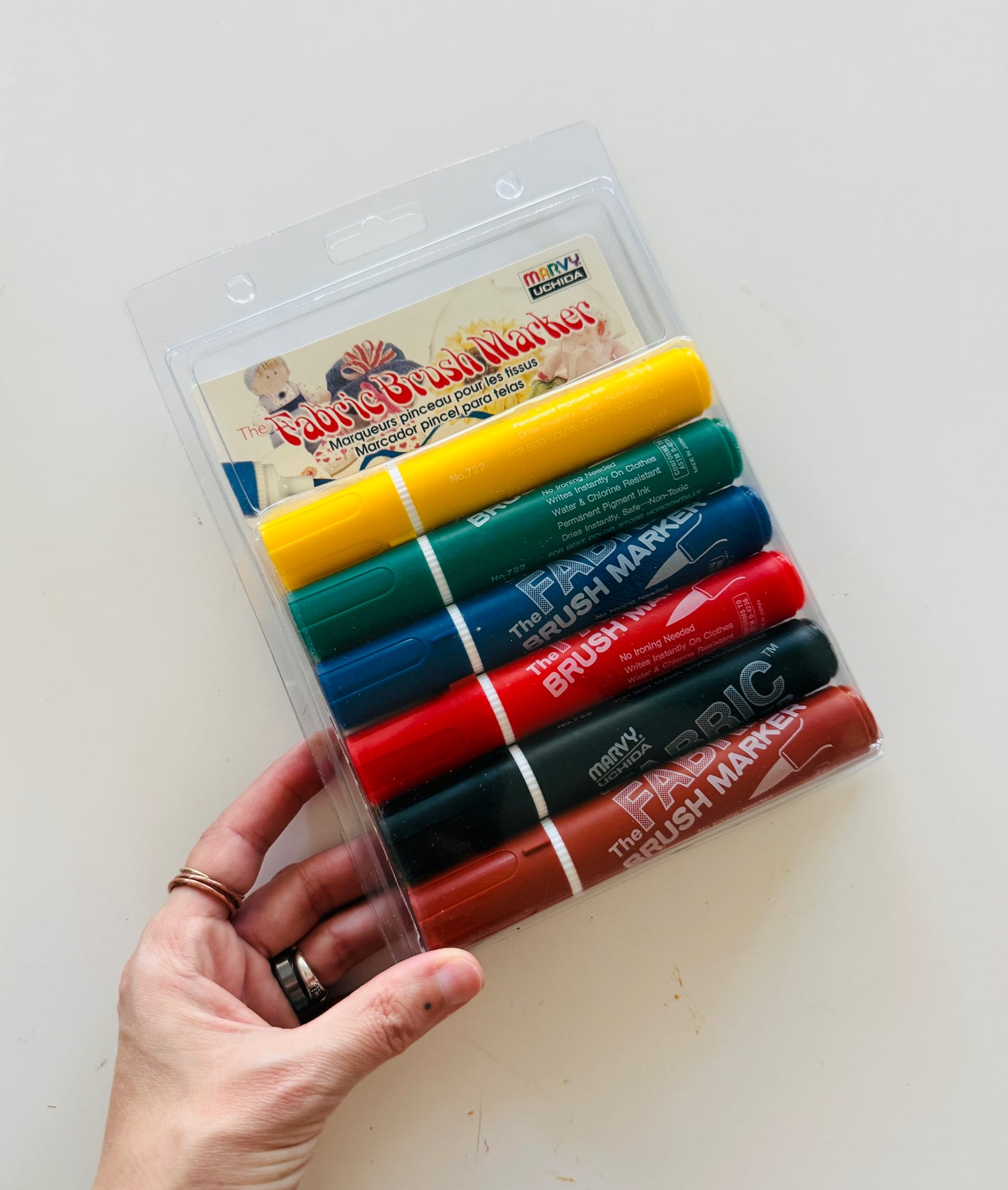 Fabric Brush Markers - PRIMARY COLORS