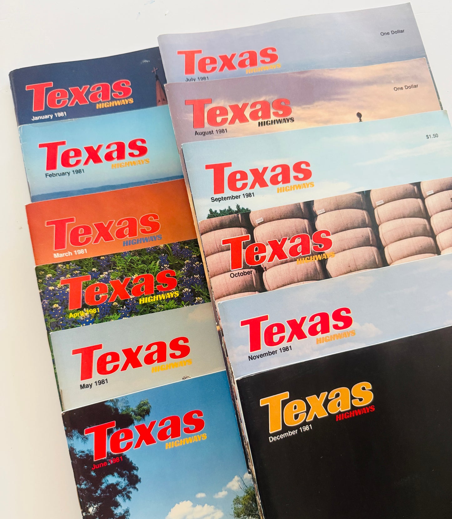 1981 Texas Highways Magazines