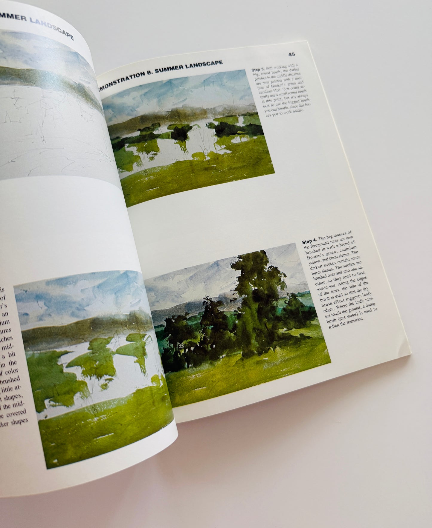 Watercolor Painting Guide Art Book
