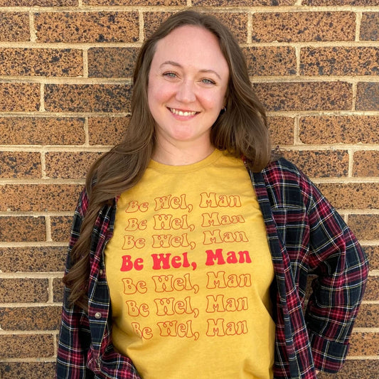 Be Wel, Man Shirt - Mustard Color