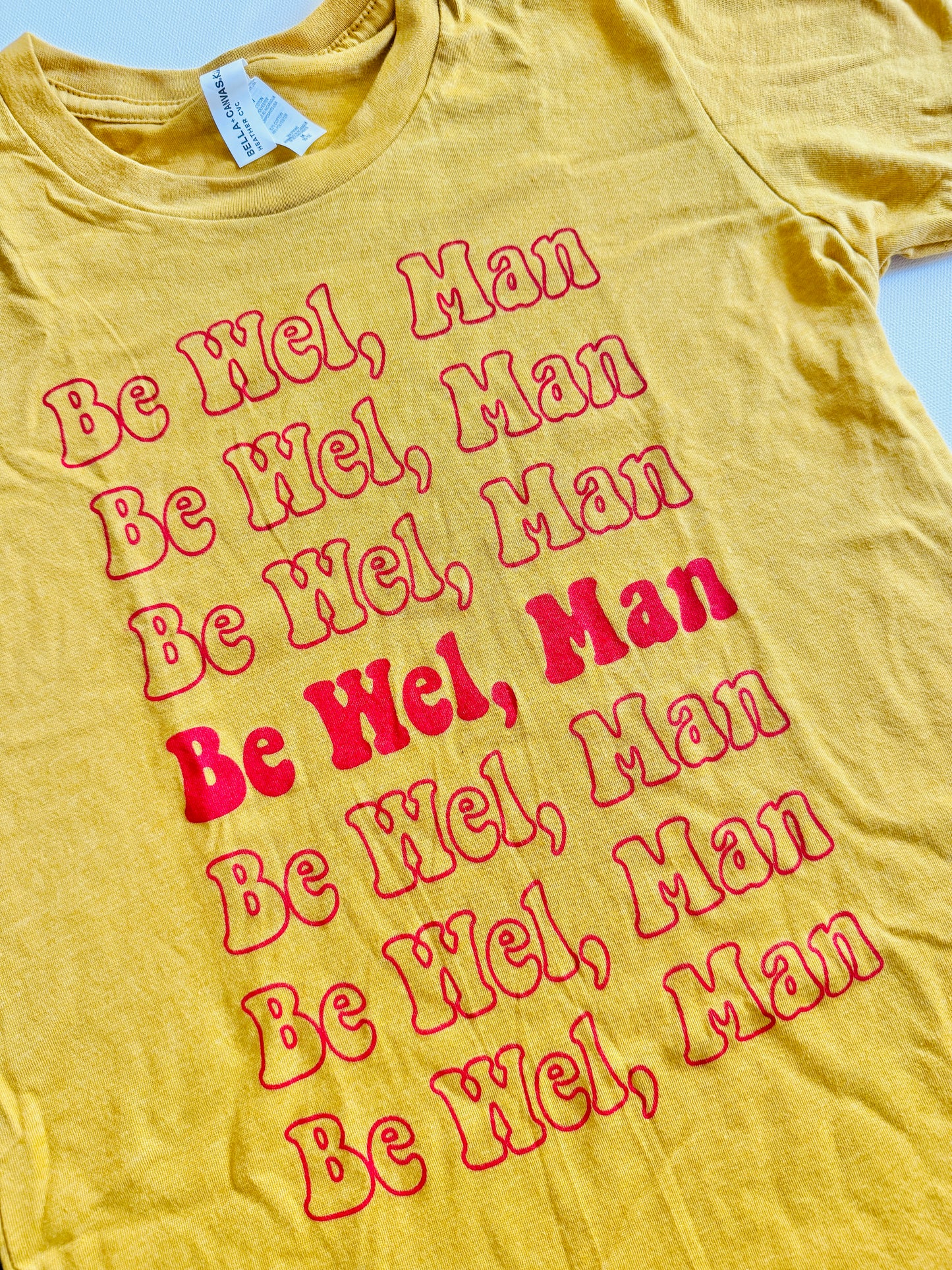 Be Wel, Man Shirt - Mustard Color
