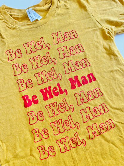 Be Wel, Man Shirt - Mustard Color