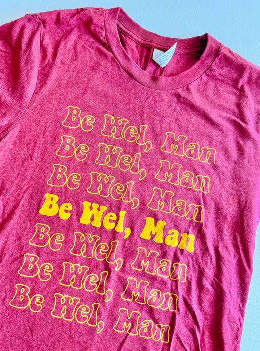Be Wel, Man Shirt - Ketchup Color