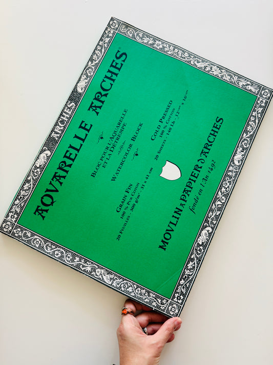 Aquarelle Arches Watercolor Paper 12”x16”