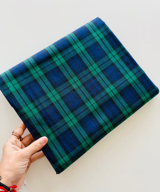 Cool Tartan Cotton Fabric - 2 yard 45