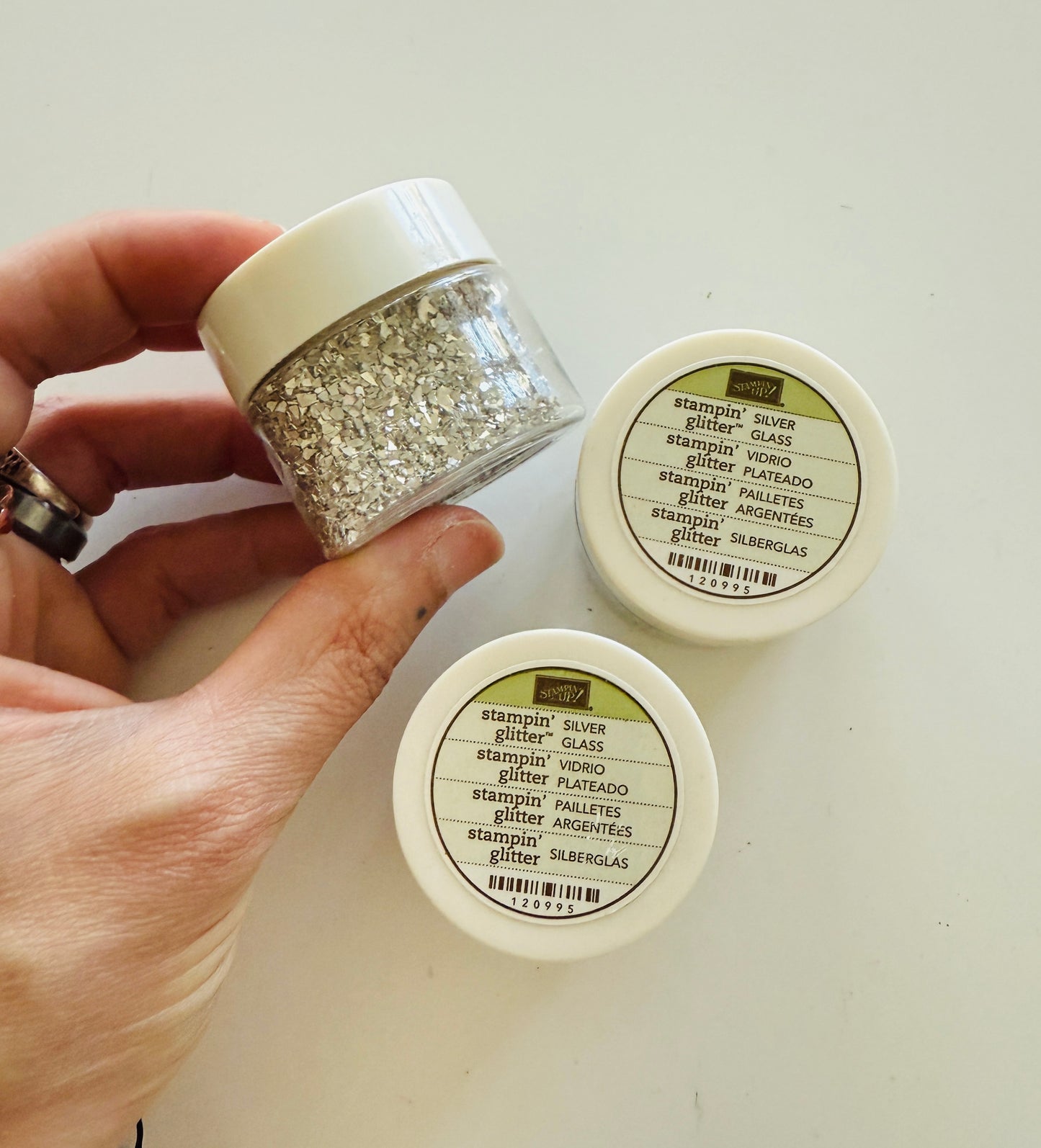 Stampin’ Up Silver Glass set of 3