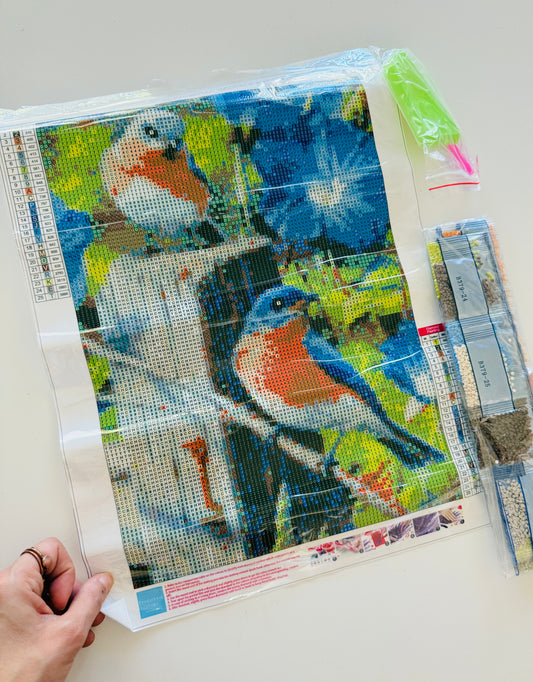 Bluebirds Diamond Painting Kit