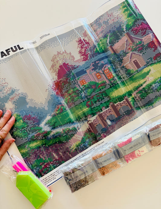 Cottage by the Lake Diamond Painting Kit