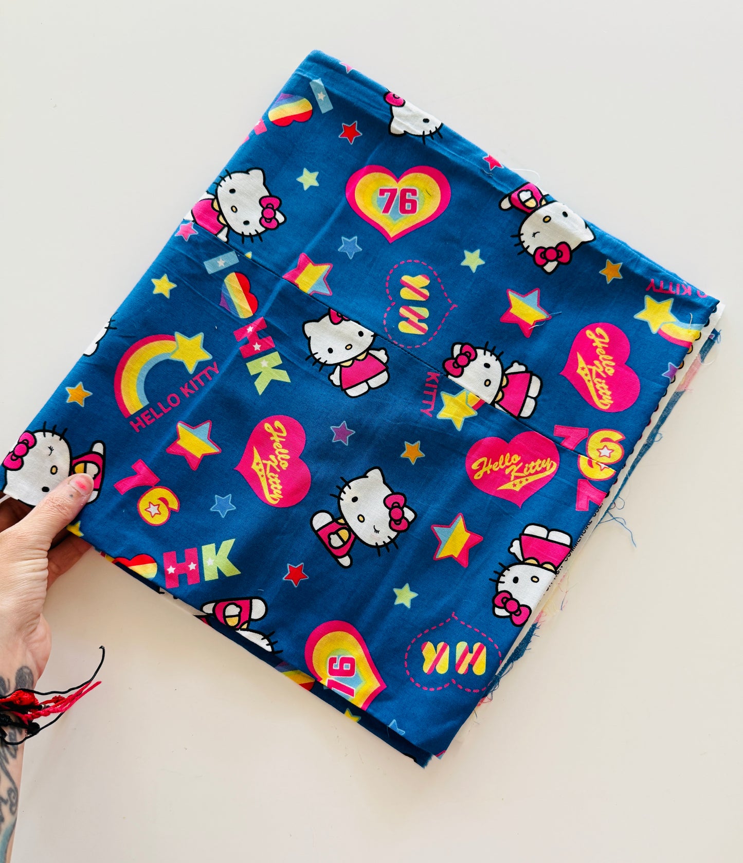 Hello Kitty Cotton Fabric 48”x48”