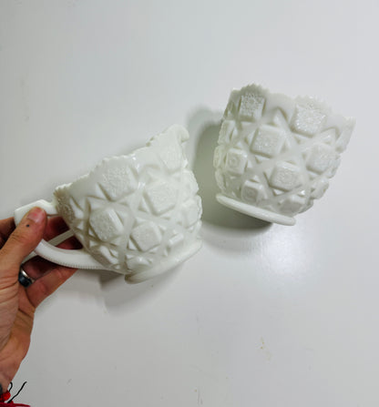 Westmoreland Milk Glass Quilt Set