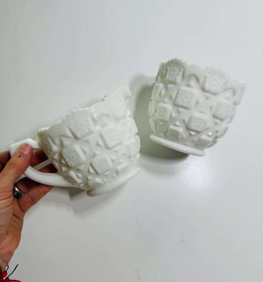 Westmoreland Milk Glass Quilt Set