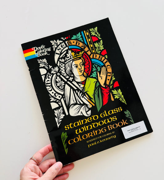 Stained Glass Windows Coloring Book