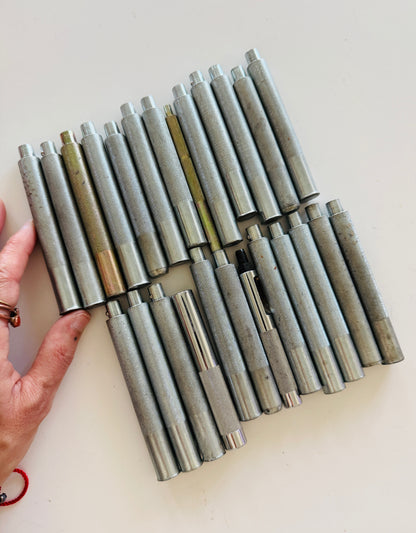 Leather Stamping Punch Handles for Letters/Shapes Bundle