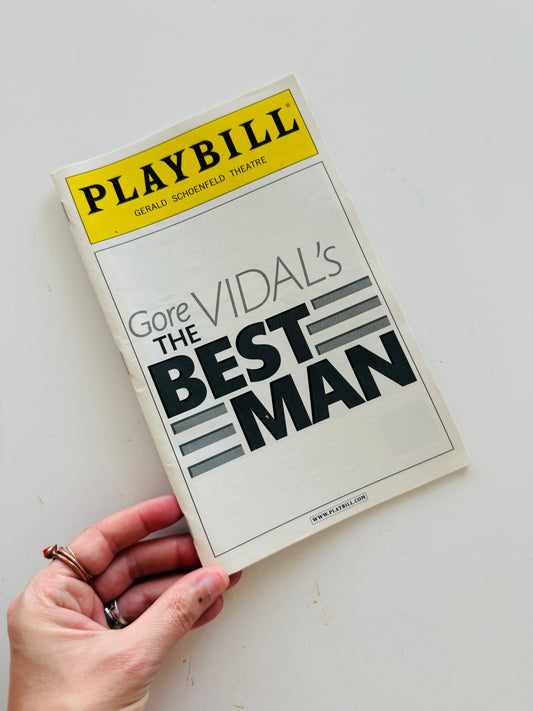 Gore Vidal’s The Best Man Playbill - Creative Reuse