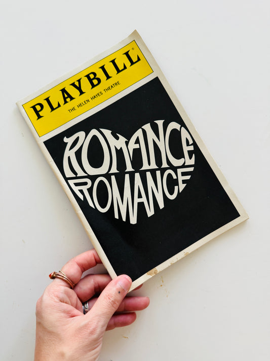 Romance Romance Playbill - Creative Reuse