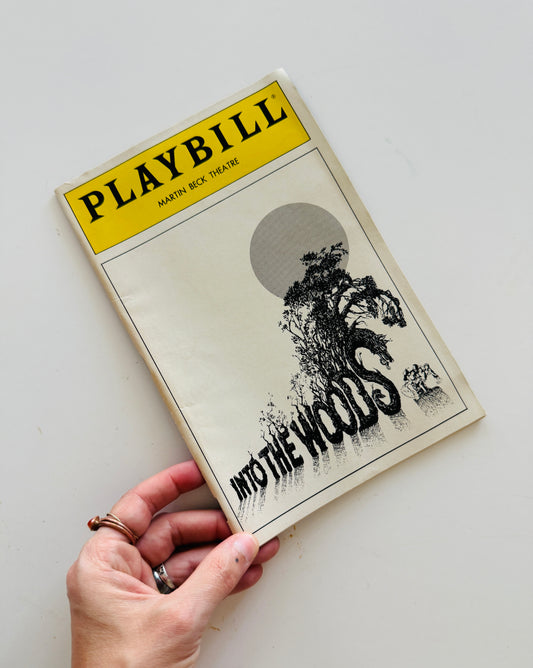 Into The Woods Playbill - Creative Reuse