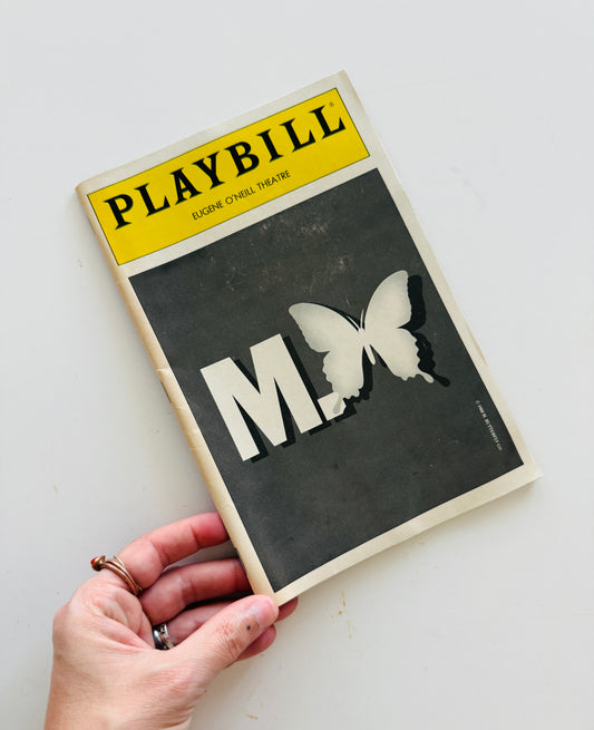 M. Butterfly Playbill - Creative Reuse