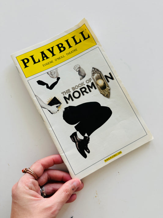 The Book Of Mormon Playbill - Creative Reuse