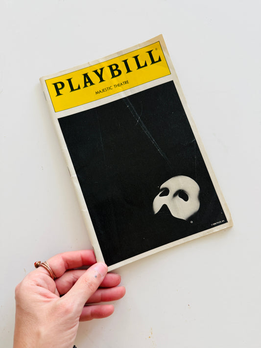 The Phantom Of The Opera Playbill - Creative Reuse