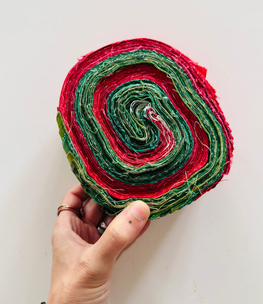 Huge Christmas Jelly Roll Cotton Fabric