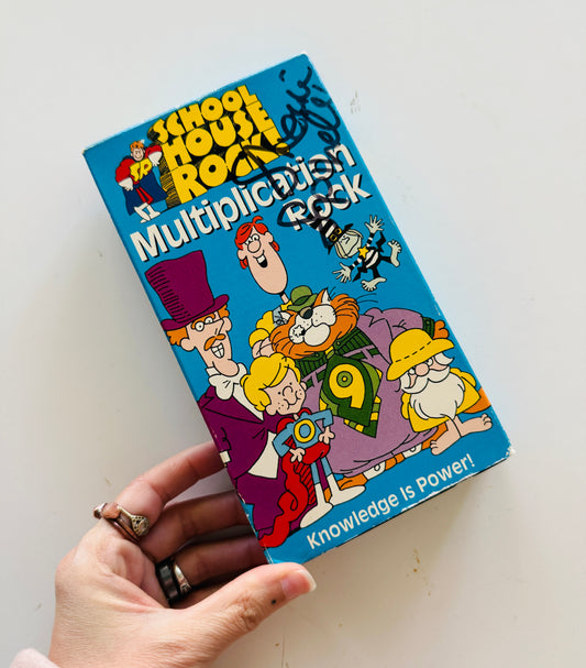 Multiplication Rock VHS Paper Sleeve