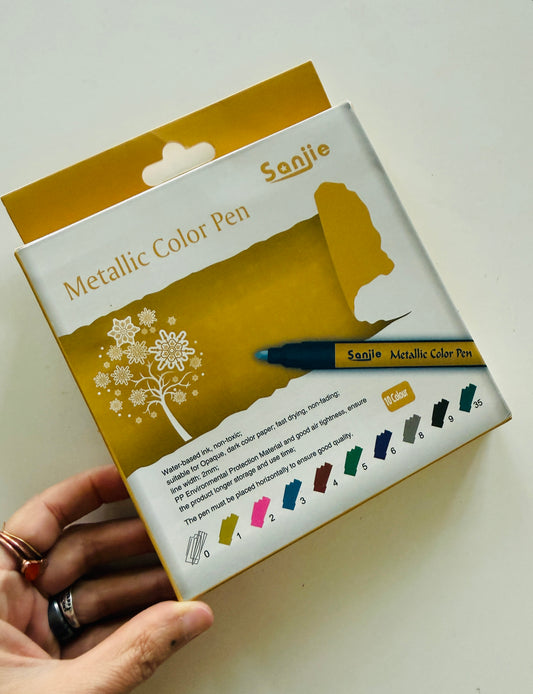 Sanjie Brand Metallic Markers set of 10