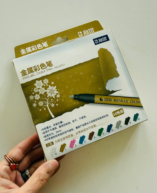 STA Brand Metallic Markers set of 10