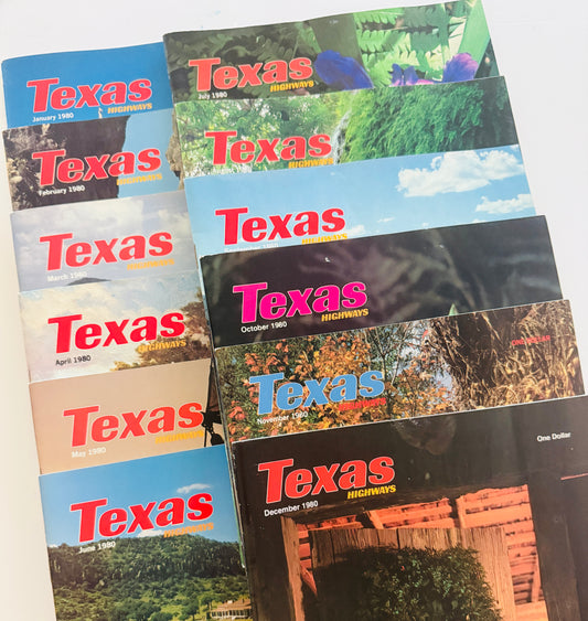 1980 Texas Highways Magazines