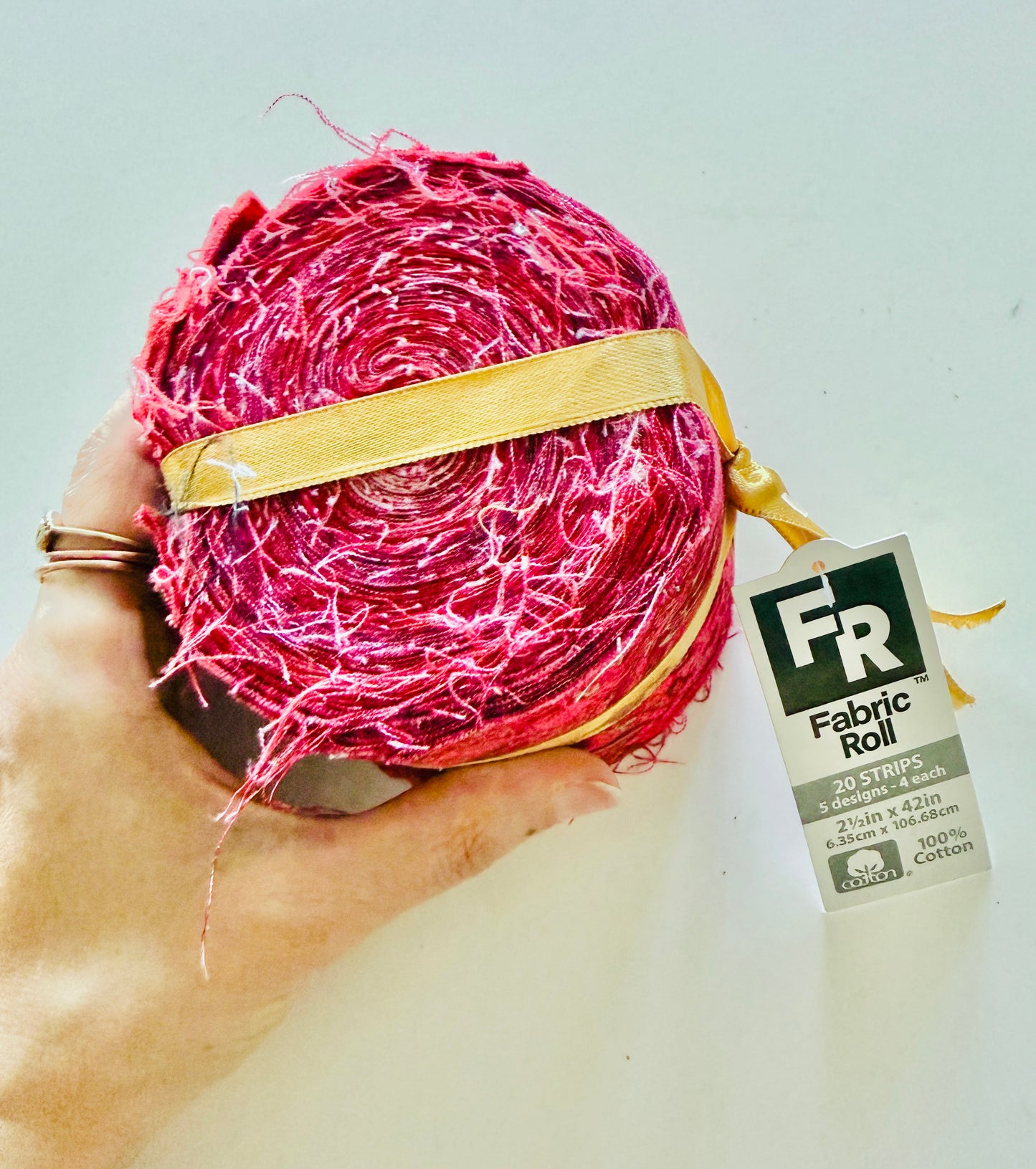 Fabric Roll - Red Metallic