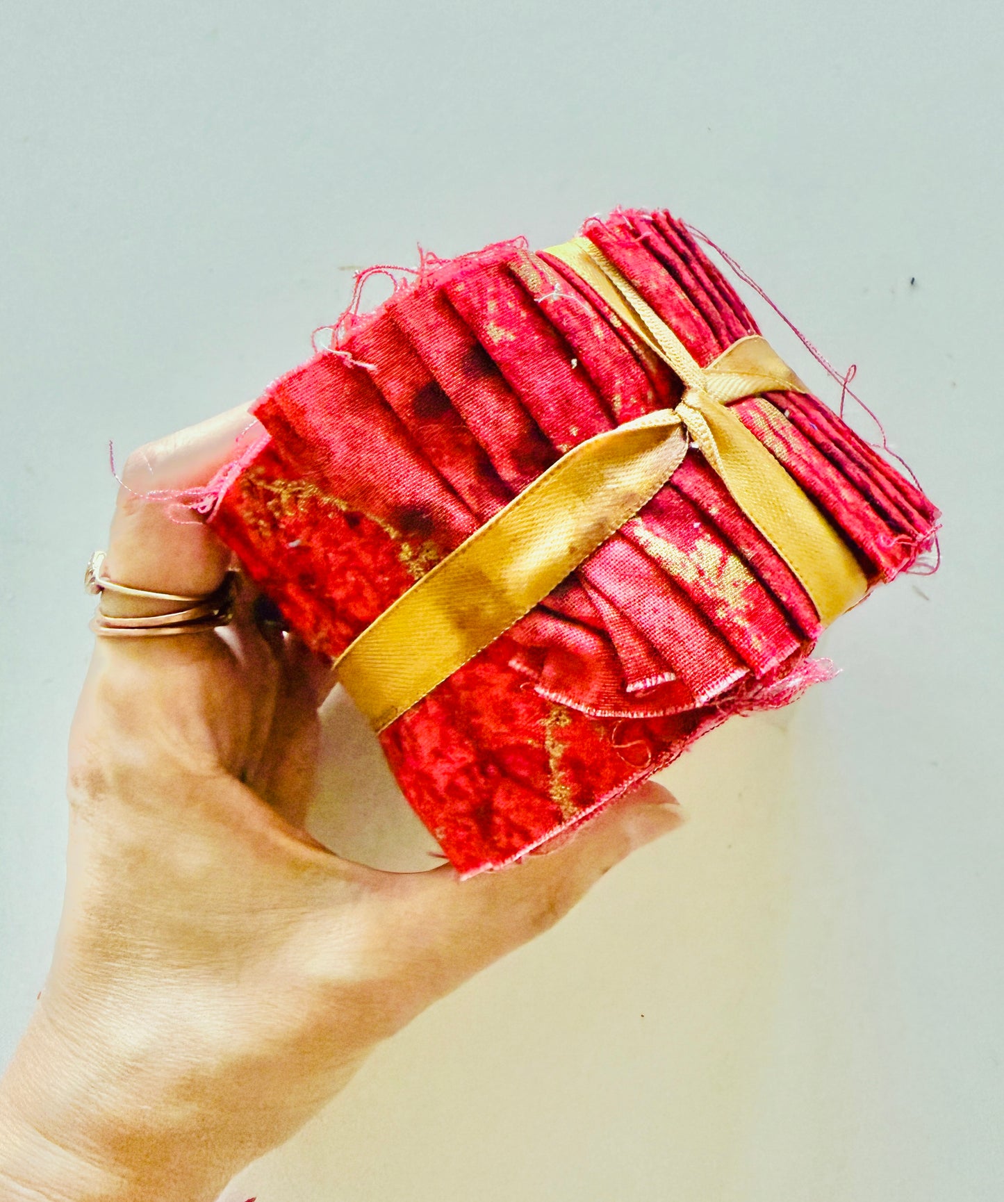 Fabric Roll - Red Metallic