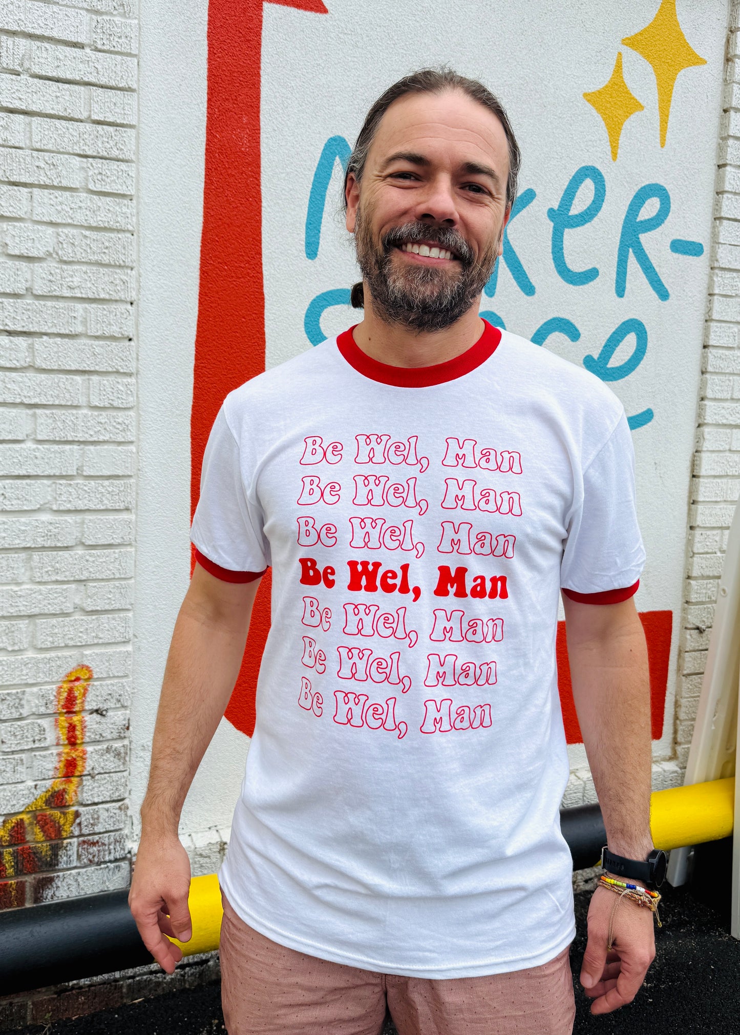 Be Wel, Man Shirt - Ringer