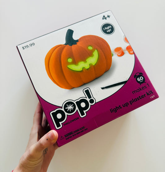 Light Up Pumpkin Plaster Kit NEW