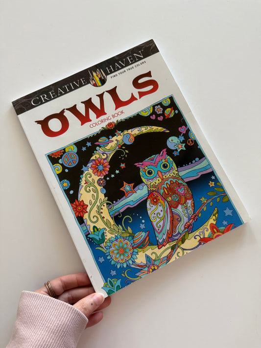Owls Coloring Book