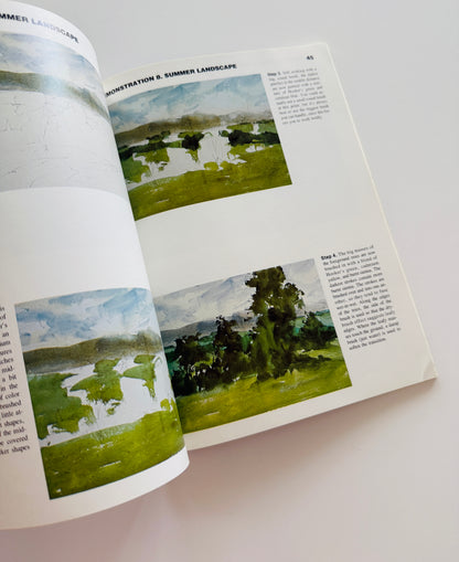 Watercolor Painting Guide Art Book
